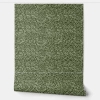 Fond Abstrait Floral Vintage Feuilles Vertes