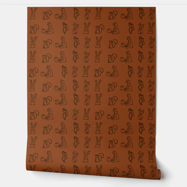 Papier Peint Fond d'écran avec personnages d'animaux (Déroulement)