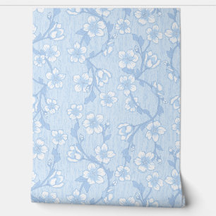Papier Peint Fond d'écran bleu - Floral moderne