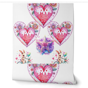 Papier Peint Fond d'écran de la Saint-Valentin romantique - Thè