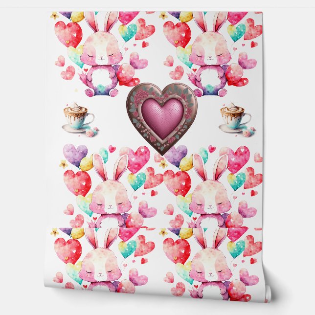 Papier Peint Fond d'écran romantique de la Saint-Valentin - Ins (Déroulement)