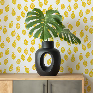 Papier Peint Fond d'écran solaire Lemon jaune minimaliste