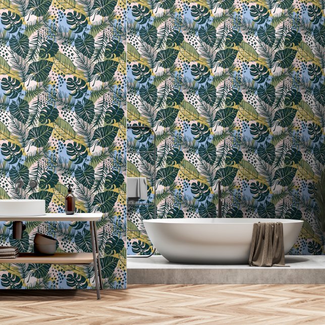 Papier Peint Fond d'écran Tropical Jungle 2 (Salle de bain)