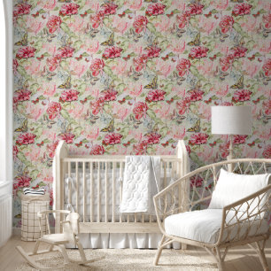 Papier Peint Fond d'écran Vintage floral - Motif transparent 2