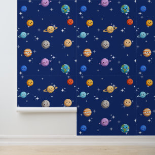 Papier Peint Fonds d'écran enfants planètes espace de dessin an
