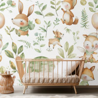 Forest Friends Watercolor Nursery Motif