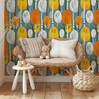 Forêt d'automne animée Motif d'arbre moderne