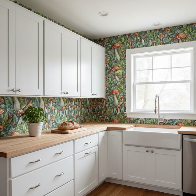 Papier Peint Forêt de champignons (Créateur téléchargé)