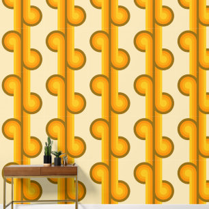 Papier Peint Formes géométriques solides rétro motif 2