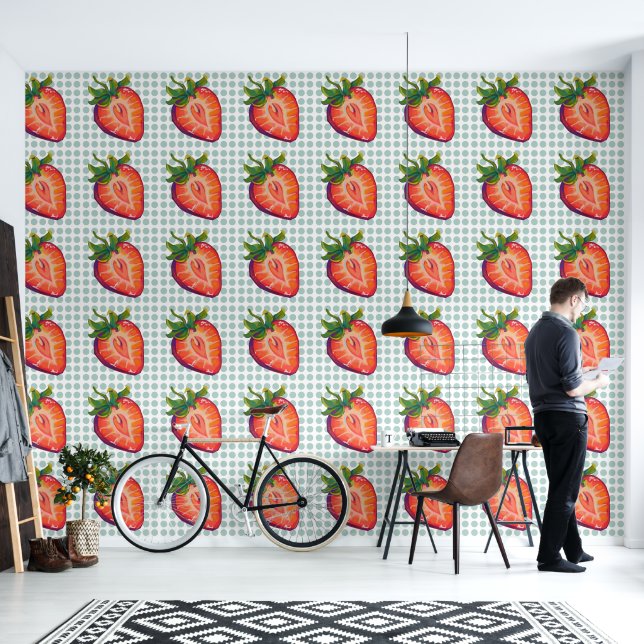 Papier Peint Fraise, aardbei (Salon)