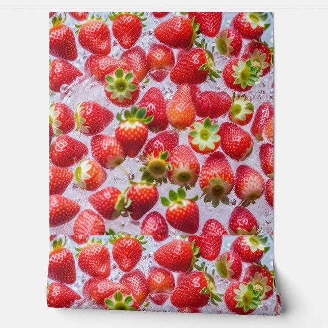 Papier Peint Fraises (Déroulement)