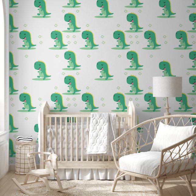 Papier Peint Friendly Dinosaur Adventure (Enfants)