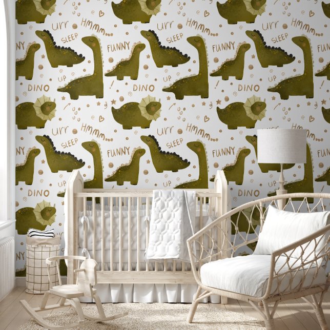 Papier Peint Friendly Dinosaur Adventure  (Enfants)