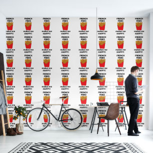 Papier Peint Frites Me Rends Heureux Frites 