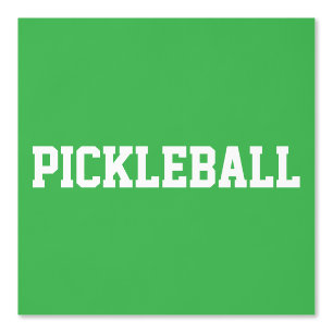 Papier Peint Fun Athletic White PICKLEBALL Texte sur Kelly Gree