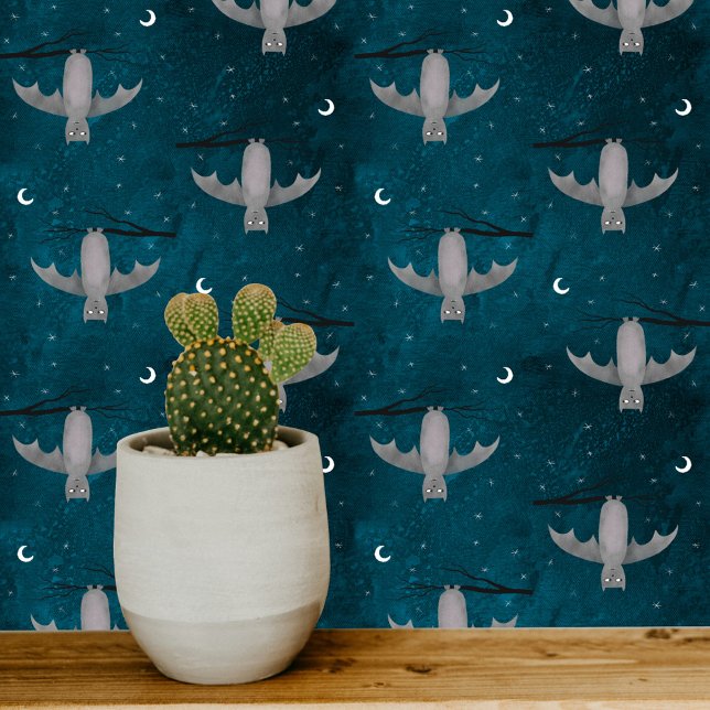 Papier Peint Fun Bat Dark (Fun Bat halloween art wallpaper)