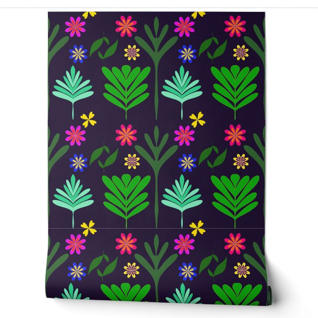 Papier Peint Funky Botanicals wallpaper Phunktanicals by Mimma (Déroulement)