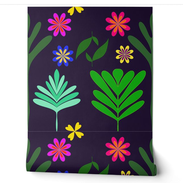 Papier Peint Funky Botanicals wallpaper Phunktanicals by Mimma (Déroulement)