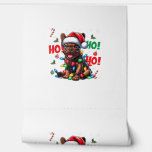 Papier Peint Funky French Bulldog Christmas Santa Hat Lights HO<br><div class="desc">Chien de Noël de Noël de Noël de Noël de chapeau HO HO _3</div>