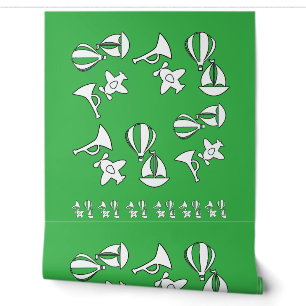 Papier Peint Gamme de jouets Enfants Trim Green