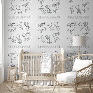 Papier Peint Gamme de jouets Enfants Trim Salle pour enfants Bl