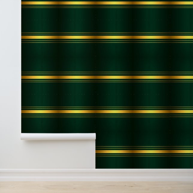 Papier Peint Gamme de textiles de luxe tendance Green Gold (Application)
