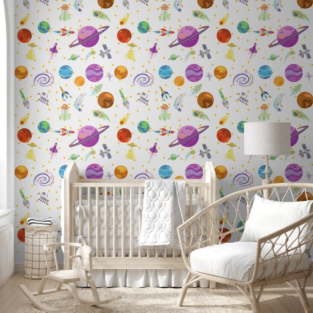 Papier Peint Garçon Enfant d'Aventure Spatiale (Enfants)
