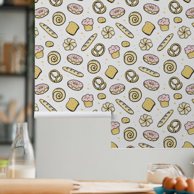 Papier Peint Gâteaux sucrés mignons Donuts Cuisson Queen Motif (Créateur téléchargé)