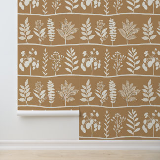 Papier Peint Gentle Botanic Rhythm XL caramel tan florals