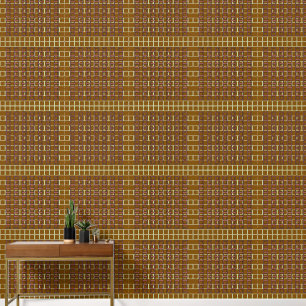 Papier Peint Geo Répéter Brown