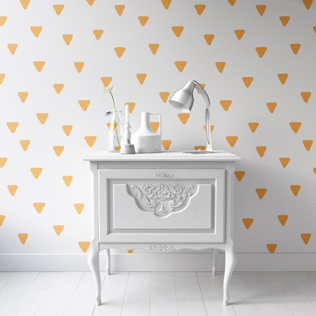 Papier peint géométrique Motif triangle jaune (Créateur téléchargé)