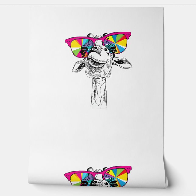 Papier Peint Giraffe au froid (Déroulement)