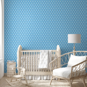 Papier Peint Gold Diamond Tufted Sky Blue