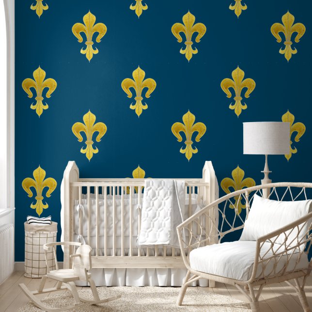 Papier Peint Golden Lily - luxe royal 4a (Enfants)