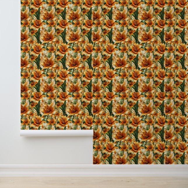 Papier Peint Golden Zinnia (Application)