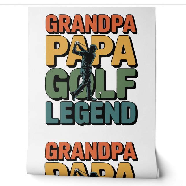 Papier Peint Golf Legend Grand Papa (Déroulement)