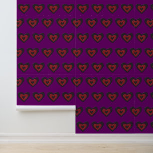 Papier Peint Gothique Melting Love Heart Motif