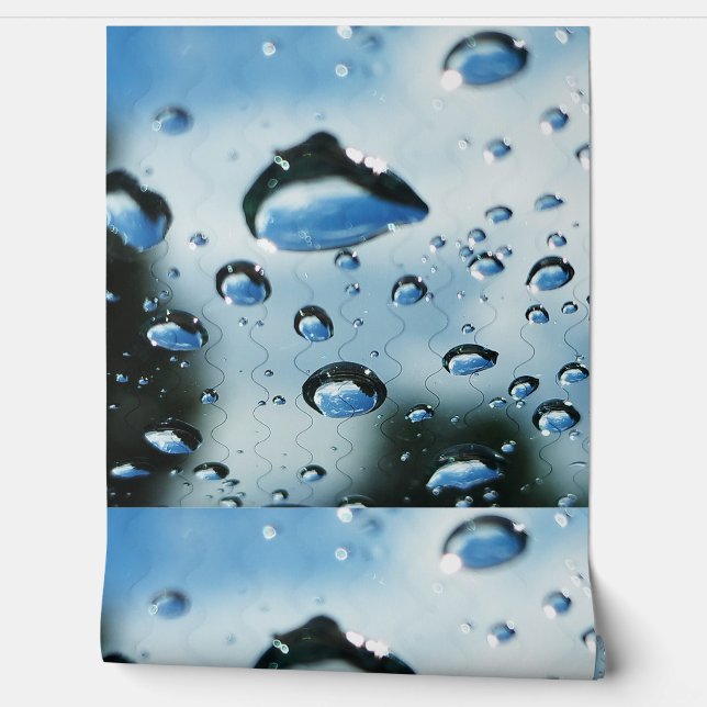 Papier Peint Gouttes d'eau (Déroulement)