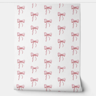 Papier Peint Graceful Pink Ribbon Pattern