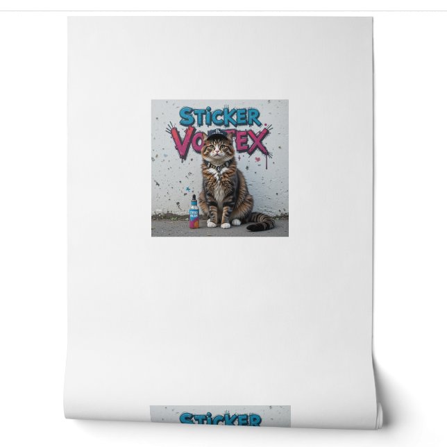 Papier Peint Graffiti urbain Cool Chat Street Style Wall Art (Déroulement)