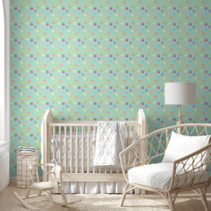 Papier Peint Grand Design Pois coloré