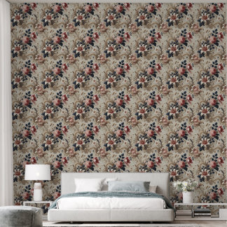 Papier Peint Grand Motif Floral Design Motif