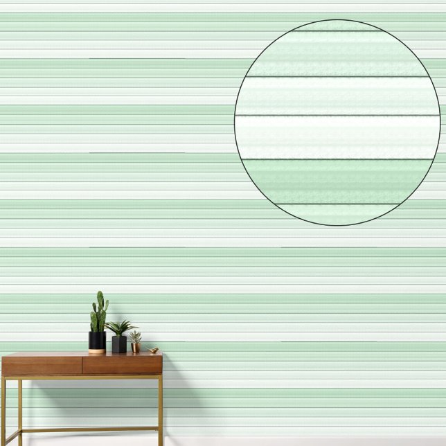 Papier Peint Grandes pintes vertes minimalistes lignes modernes (Créateur téléchargé)