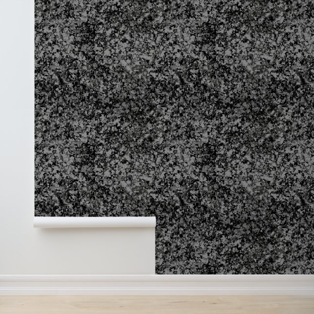 Papier Peint Granite de texture gris noir (Application)