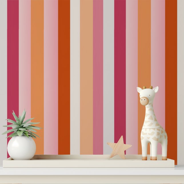Papier Peint Gras Gris Moderne Gris Rose Orange Blanc Motif (Créateur téléchargé)