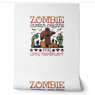 Papier Peint Greffe de foie d'organes humains de zombie Hallowe