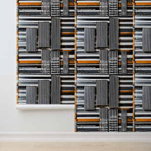 Papier Peint Grille à rayures en multimédia n° 4