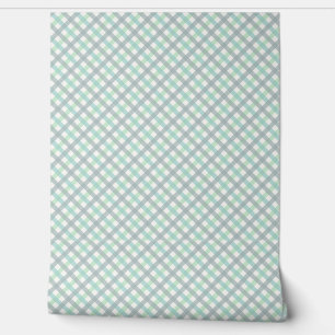 Papier Peint Grilles de Teal violet Retro Style