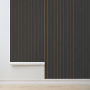 Papier Peint Gris avec des rayures orange