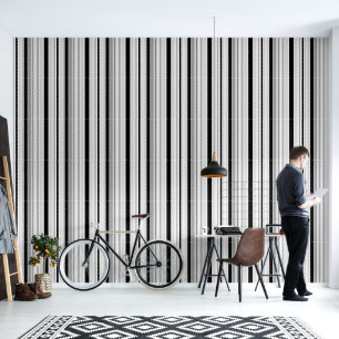 Papier Peint Gris, blanc et noir moderne